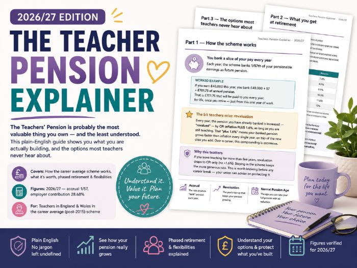 Teachers' Pension Explained 2026/27 | Interactive Calculator + Plain-English Pension Guide