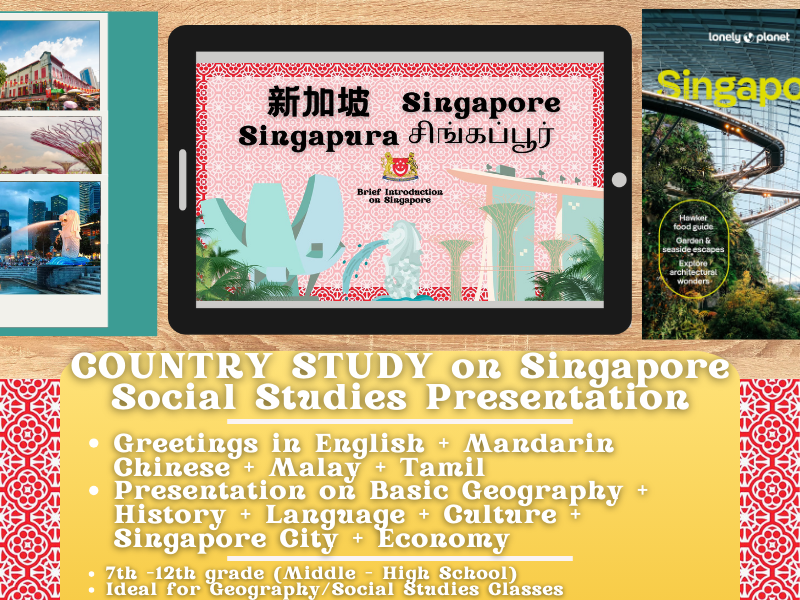Singapore Country Study - Geography + Social Studies Presentation - Asia