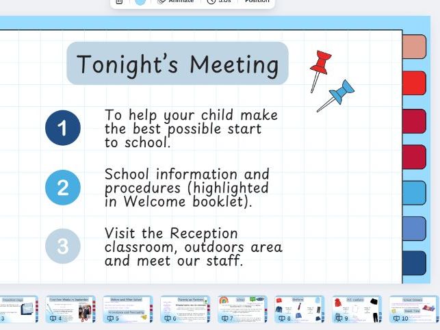 Reception Welcome Evening (Canva link to edit)