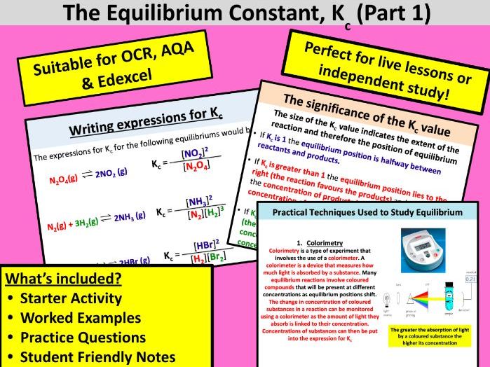 The Equilibrium Constant Kc (Part 1)