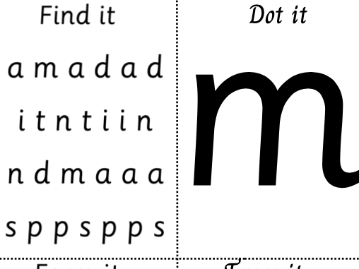 Trace, dot, form find