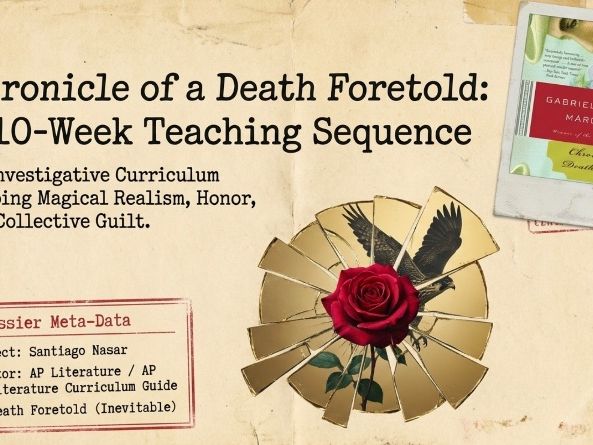Chronicle of a Death Foretold Novel Study Unit | Senior English Analysis