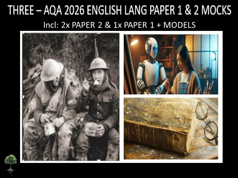 THREE - AQA PAPER 1 & 2 | 2026 FULL MOCKS | MODELS