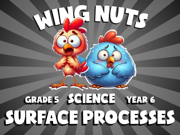 Surface Processes WING NUTS Science Game | No-Prep Year 6 Review Activity