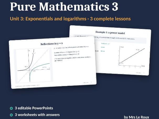 P3 Unit 3: Exponentials and Logarithms (Edexcel IAL)