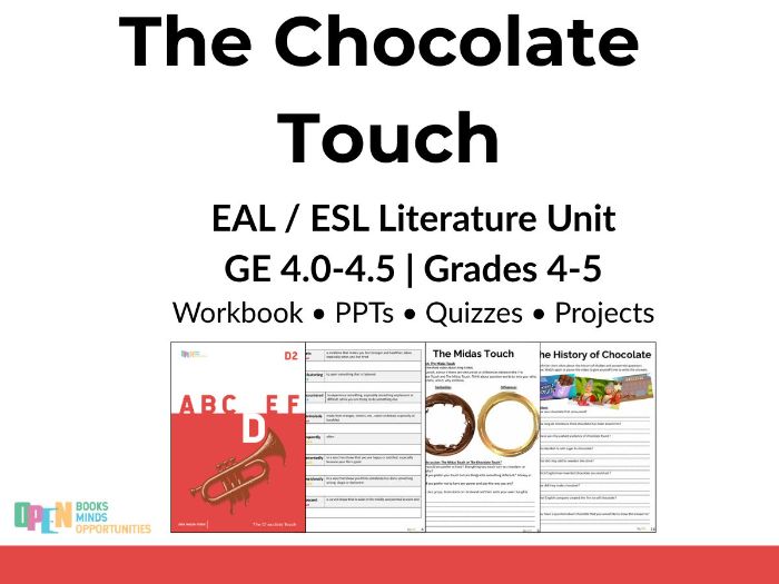 The Chocolate Touch – ESL/EAL Fiction Literature Unit (GE 4.5–5.0)