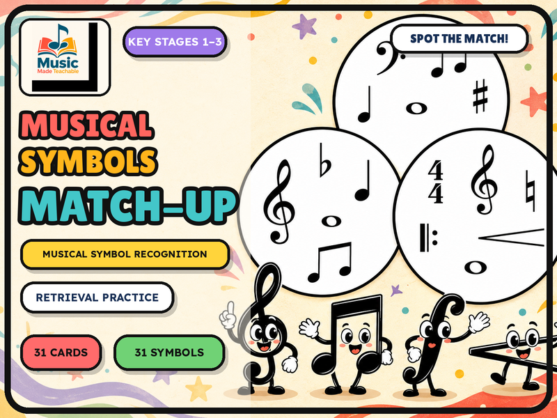 Musical Symbols Match-Up Retrieval Game