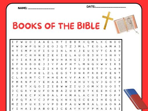 Books of the Bible Word Search Puzzle