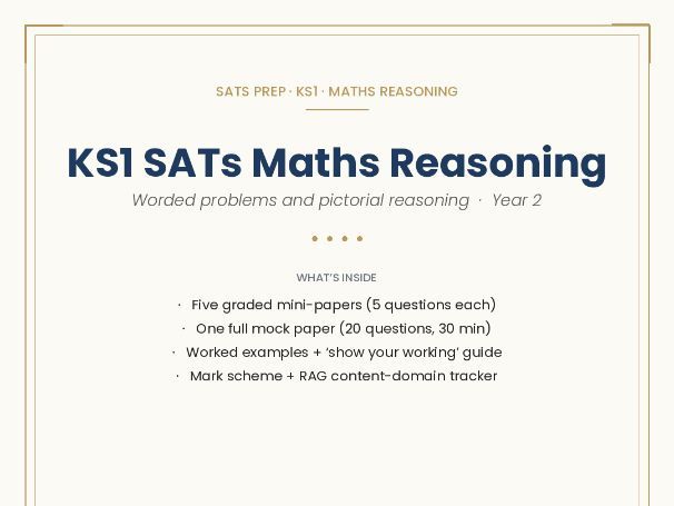 KS1 SATs Maths Reasoning Practice