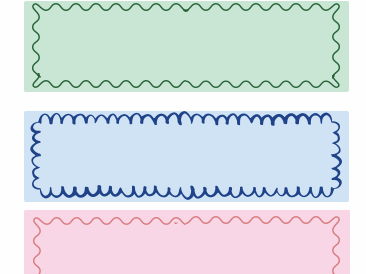 Fun Pastel Tray Labels Blank