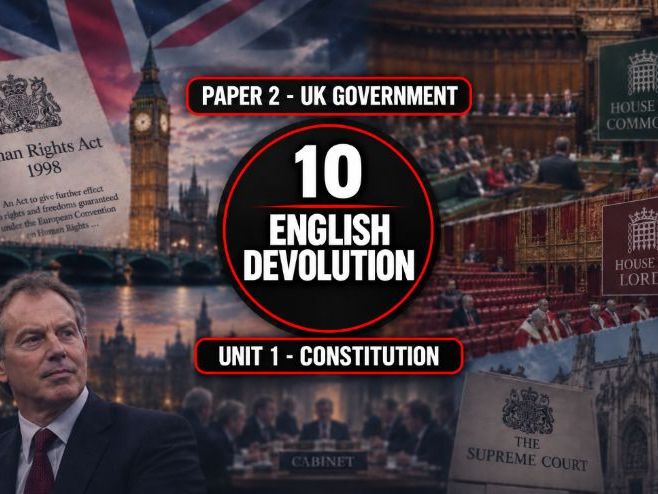 10 The UK Constitution - English Devolution