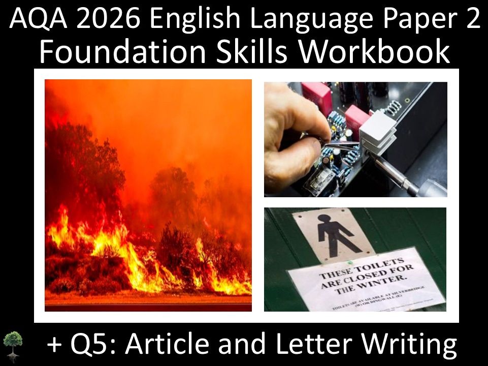 AQA 2026 English Language Paper 2: Reading + Question 5 Writing