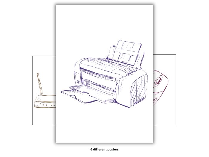 Computer Parts Posters – Computing Classroom Display (Set of 6)