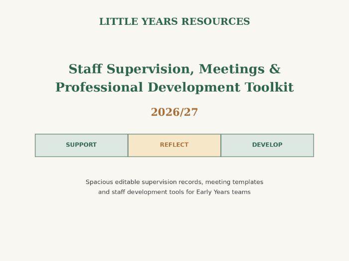 Staff Supervision & Meetings Toolkit