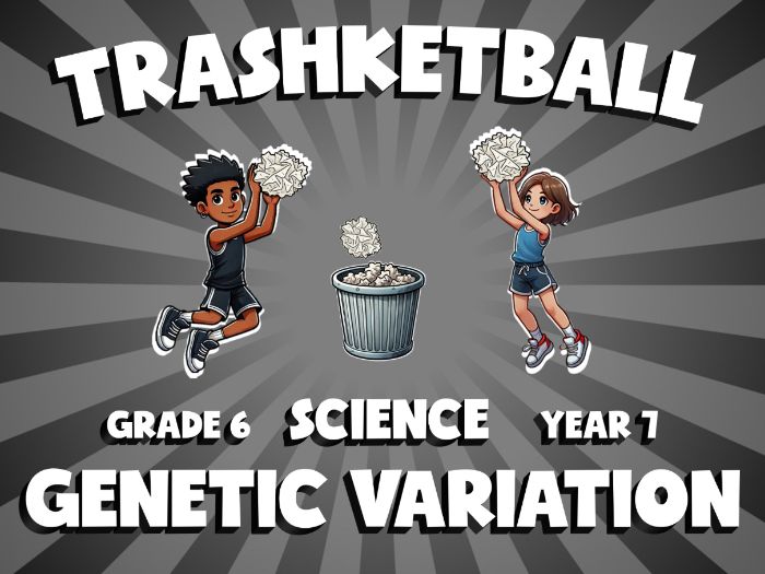 Genetic Variation TRASHKETBALL Science Game | No-Prep Year 7 Review Activity