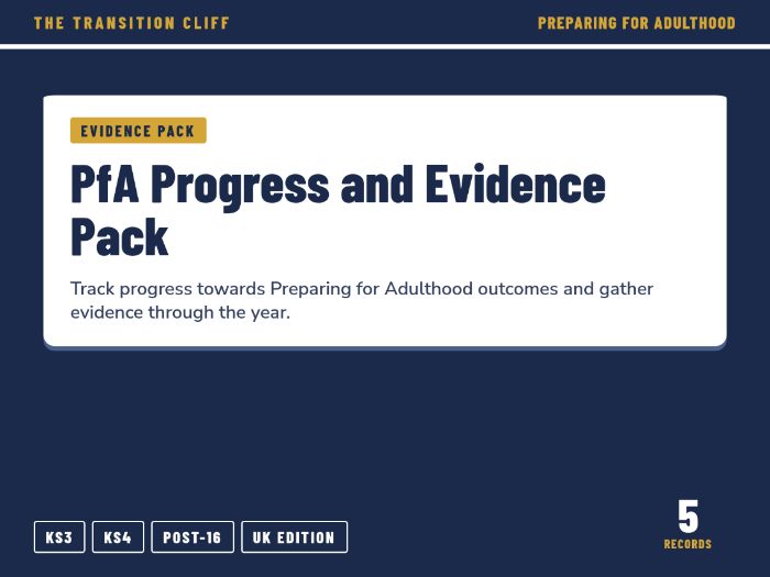 PfA Progress and Evidence Pack for SEND: Evidence Logs, Termly Reviews and Annual Review Summary