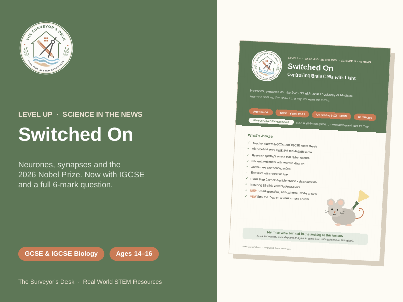Switched On: Neurones, Synapses & the 2026 Nobel Prize | GCSE & IGCSE Biology | 6-Mark Question
