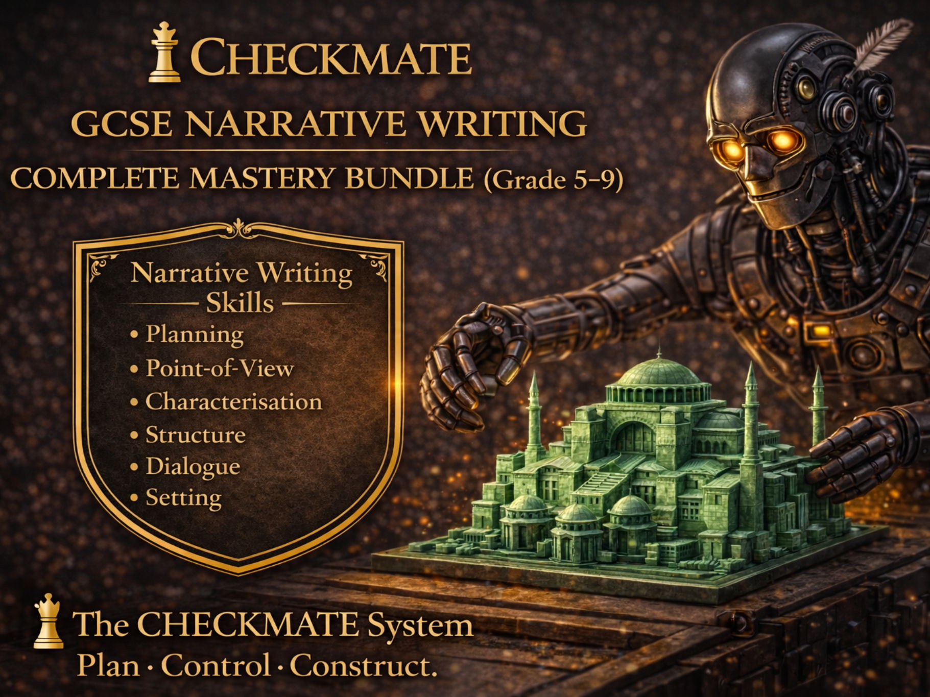 GCSE Narrative Writing Complete Mastery Bundle (Grade 8–9): Planning, Structure, POV, Characterisation, Setting, Dialogue & Examiner Insights