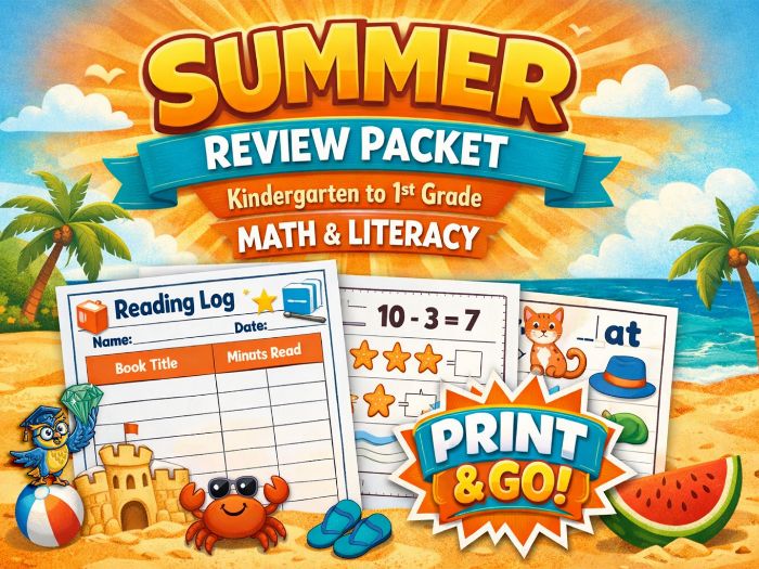 Kindergarten Summer Review Packet