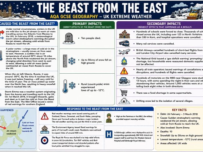 Beast from the East Case Study Infograph