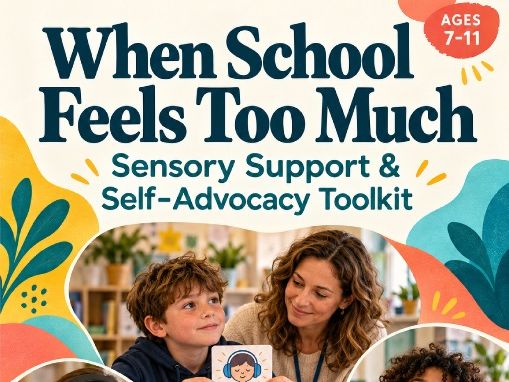 When School Feels Too Much Sensory Support & Self - Advocacy Toolkit - AGES 7-11