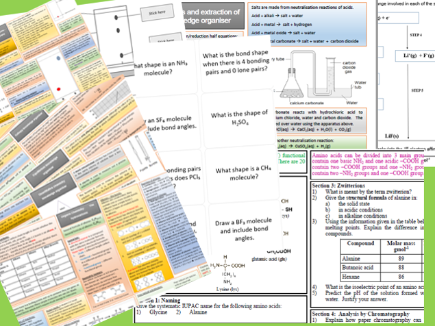 A-Level Chemistry - complete revision package