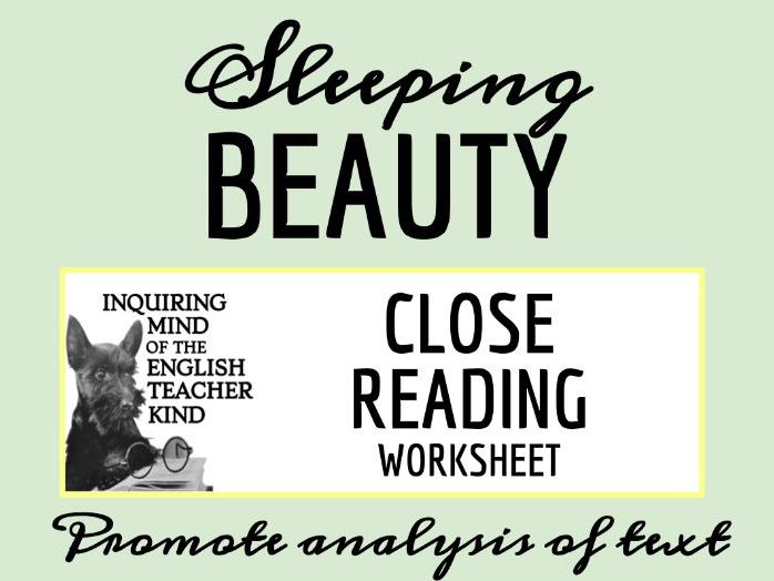"Sleeping Beauty" Close Reading Worksheet
