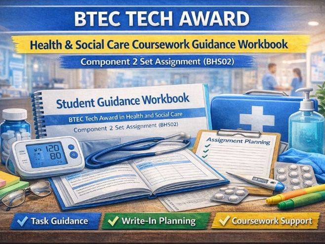 (2026) BTEC Tech Award Health and Social Care Component 2 workbook