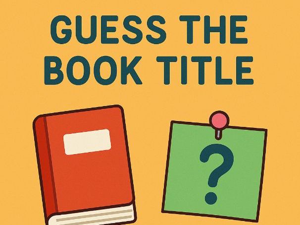 Guessing the book game PPT - Great activity for Book Week