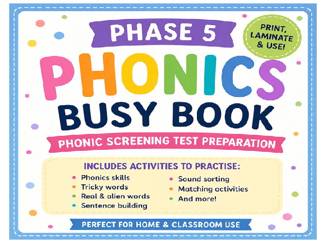 Phase 5 Phonics Busy Book