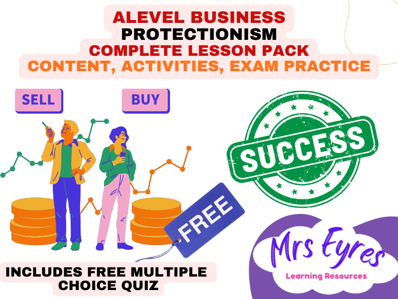 A Level Business 4.1.4 Protectionism Lesson Pack and Free MCQ Quiz