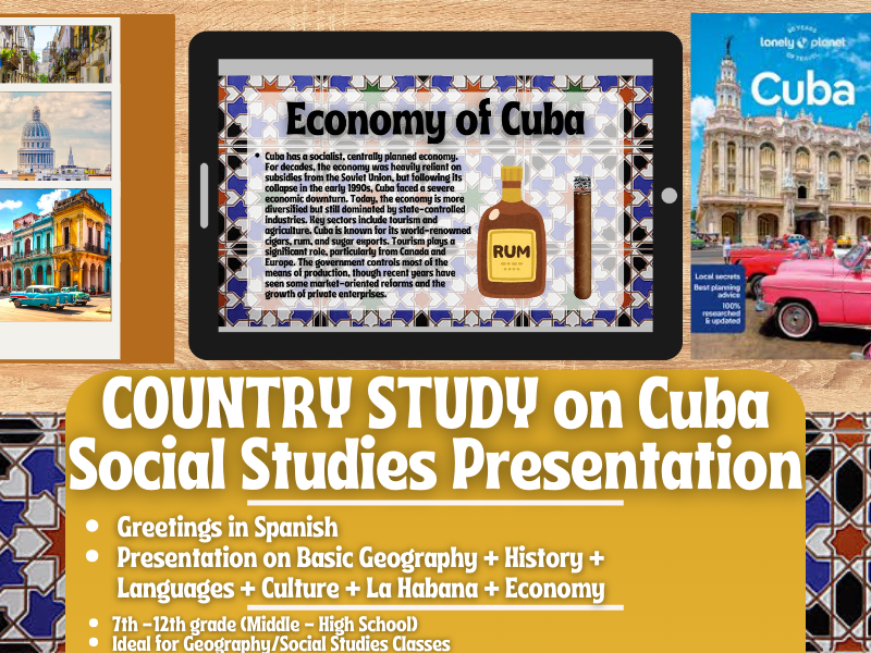 Country Study Presentation on Cuba - Caribbeans - North America