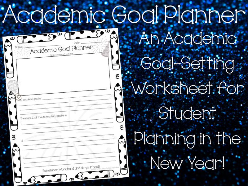 A New Year Academic Goal Planner Sheet