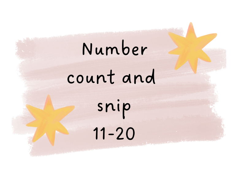 Count and Snip 11-20 Dominos