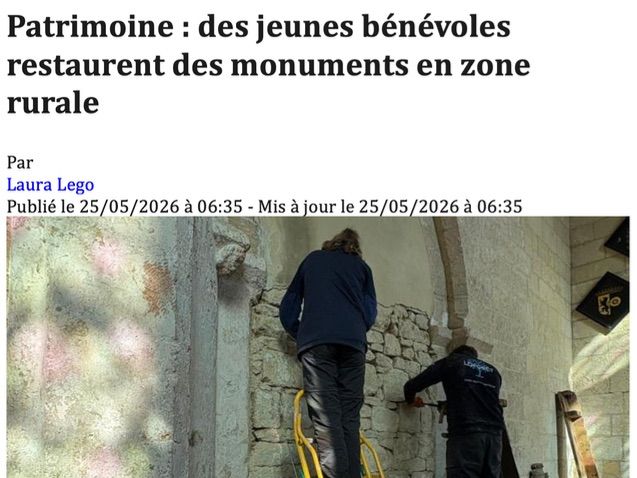 Patrimoine_Des jeunes bénévoles