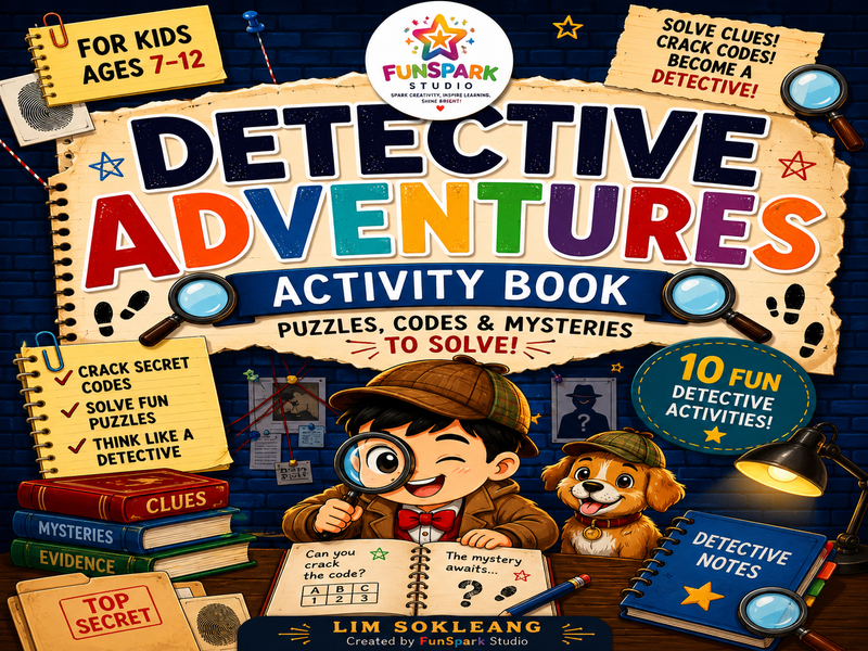 Detective Activity Book for Kids Ages 7–12