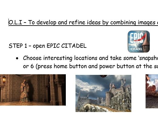Create film trailer using Epic Citadel app