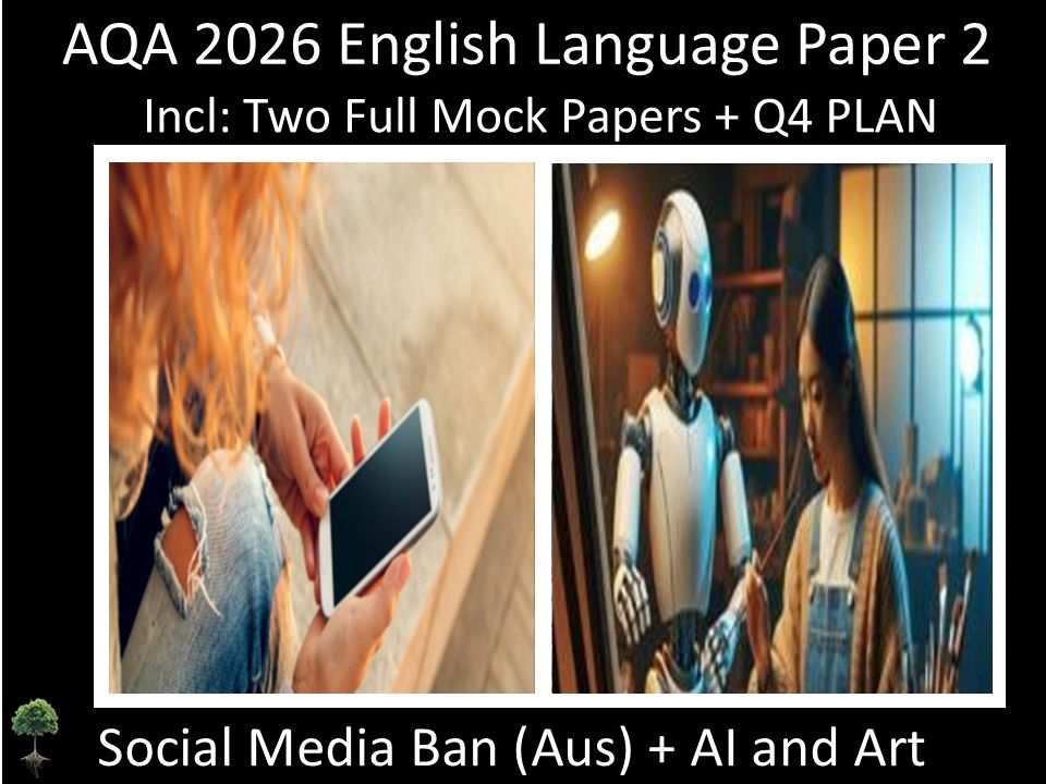 Two AQA 2026 GCSE English Language Paper 2 Mocks | Q4 PLAN