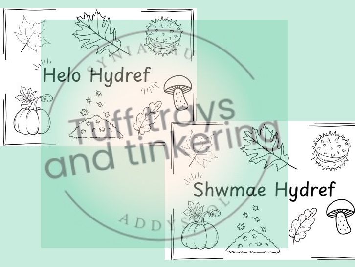 helo hydref papar Curriculum for Wales Early Years PS1 addysg Cymraeg