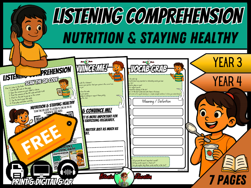 Nutrition & Staying Healthy | Listening Comprehension | Year 3/4