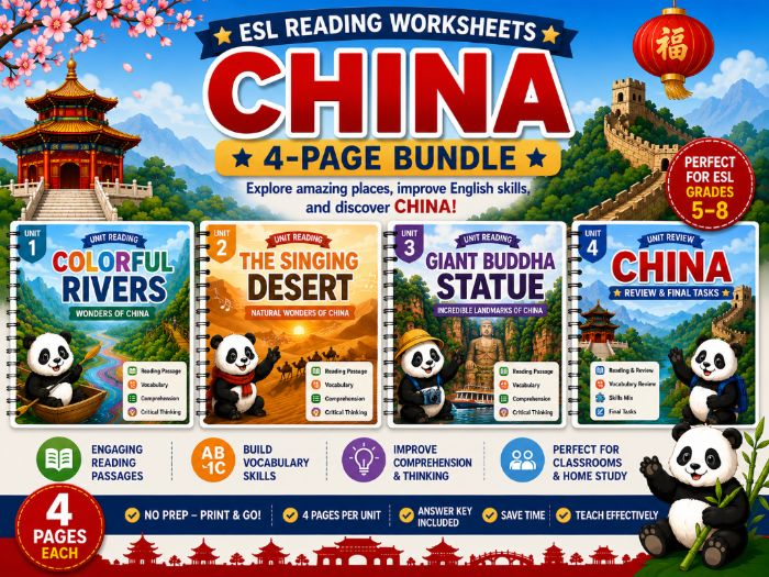 Amazing China Reading Bundle| ESL ELL