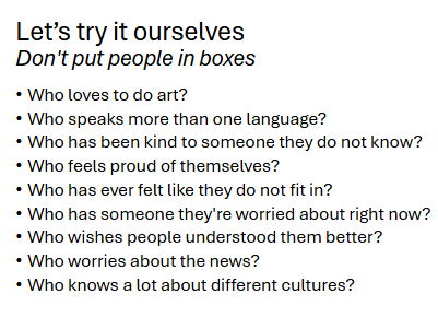 Is tolerance enough? (PSHE YR7)