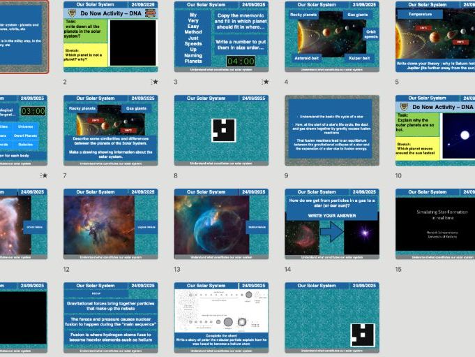 AQA Physics P16.1: Formation of the Solar System | Editable PPT, Worksheets & Answers