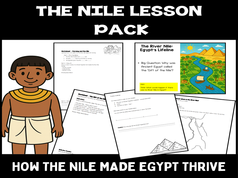 Ancient Egypt Lesson Pack for KS2 – The Gift of the Nile PowerPoint and Worksheets