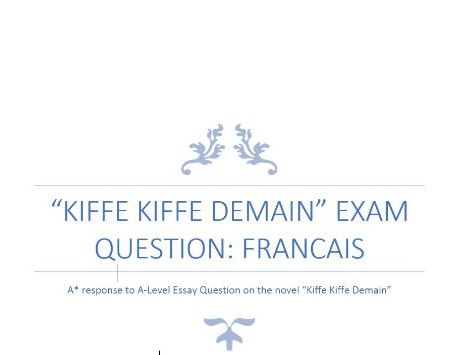 Kiffe Kiffe Demain Essay