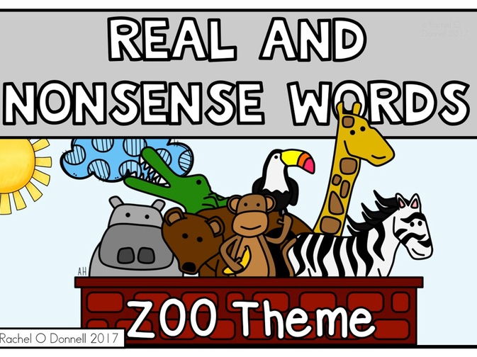 Real and Nonsense Words Zoo Theme Teaching Resources