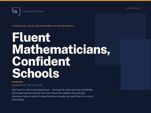 Maths Department Handbook for HOD & Teachers