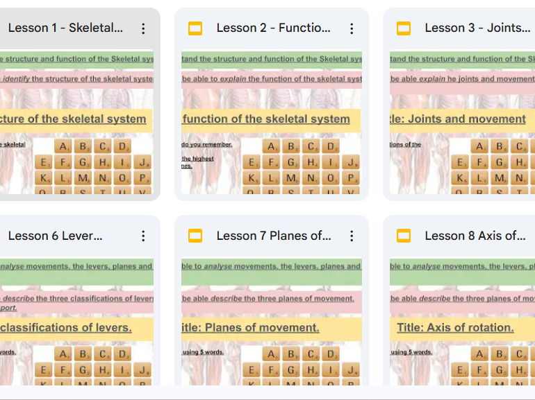 Anatomy and Physiology WHOLE unit