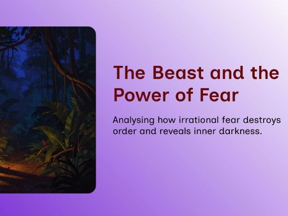 Lord of the Flies – Lesson 6: Fear, Manipulation & the Symbolic ‘Beast’