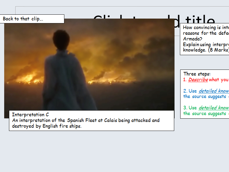 Spanish Armada GCSE lesson